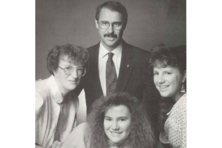 Dr. Everret Frost with his family