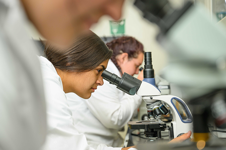 E N M U Agriculture Students in the lab